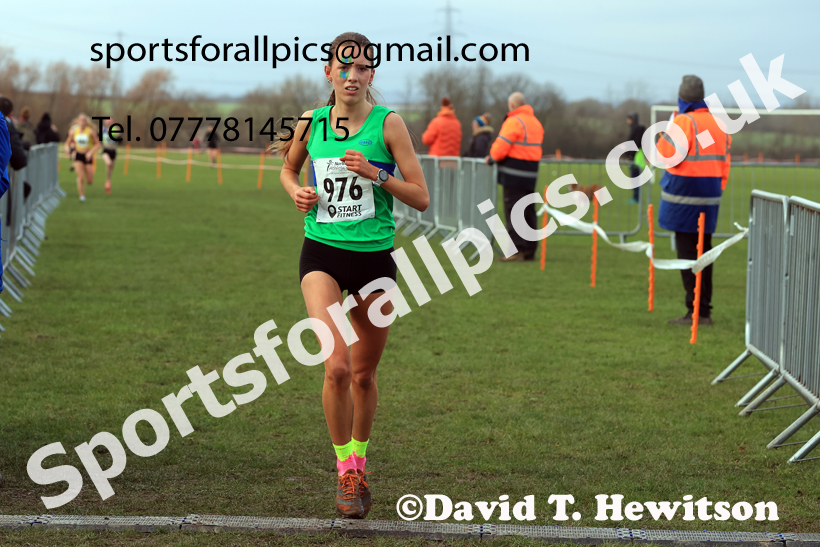 Junior Womens 2026 Northern Cross Country Champs., Pontefract Racecourse, Pontefract. Photo: David T. Hewitson/Sports for All Pics